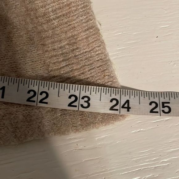 XS H & M Basic tan beige long sleeve open front knit cardigan sweater - Picture 13 of 13